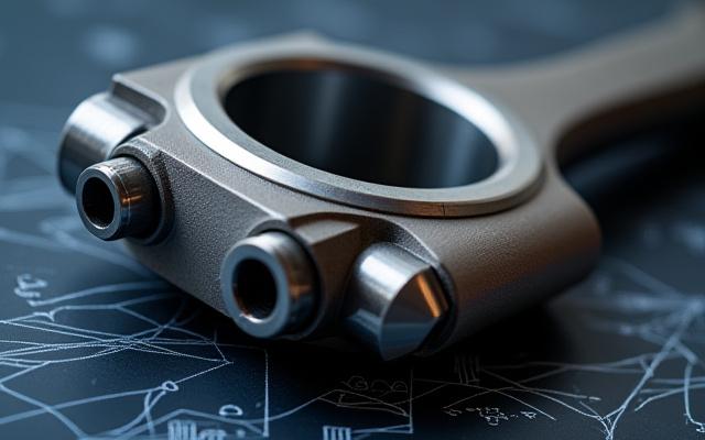 精密に鍛造された自動車用エンジン部品